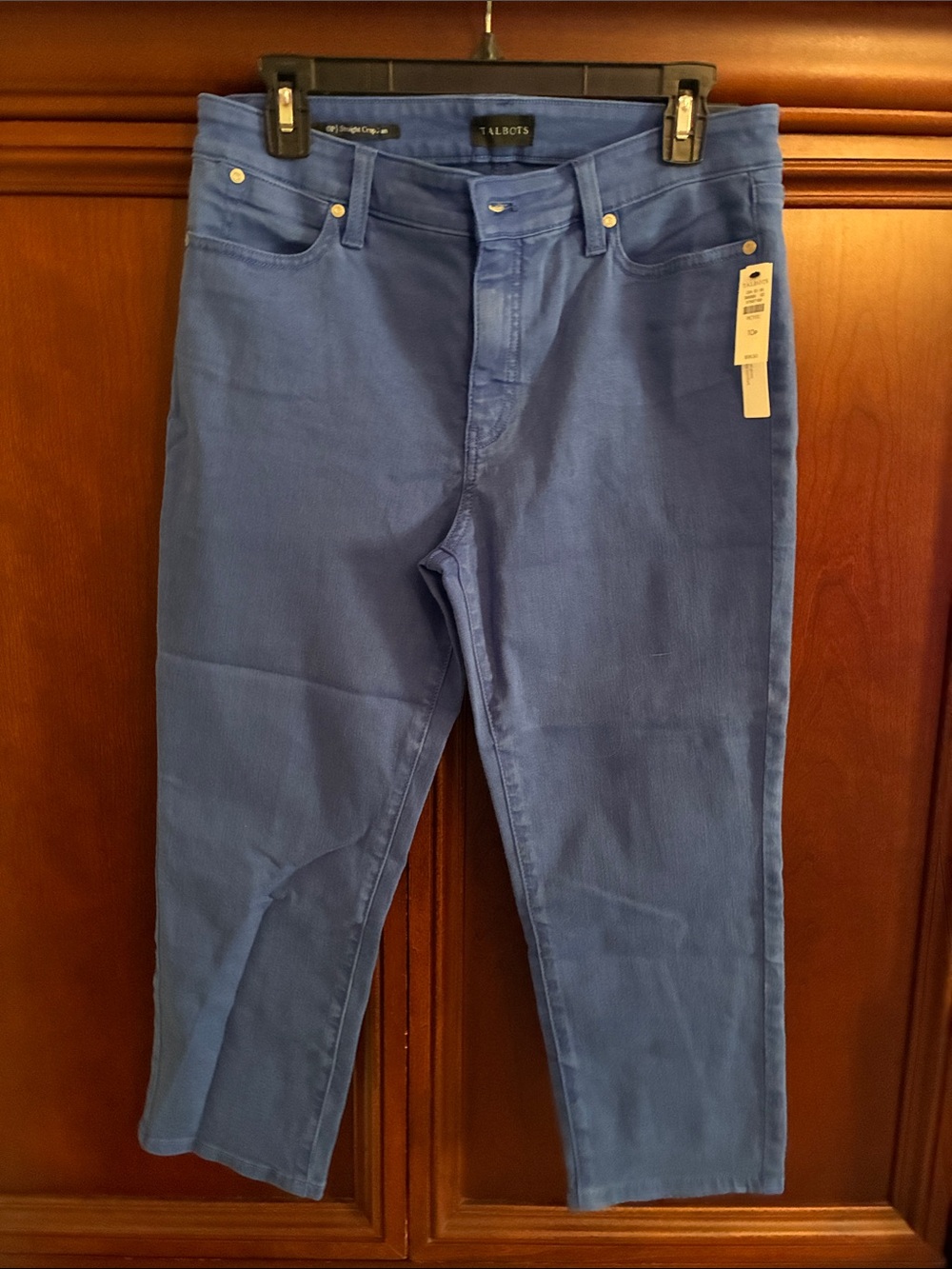 Talbots womens crop straight Blue Jeans